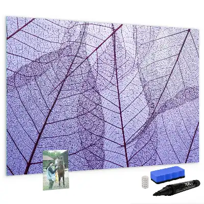 Pizarra magnética de pared diseño hojas de la naturaleza con rotulador incluido