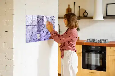 Pizarra magnética de pared diseño hojas de la naturaleza con rotulador incluido