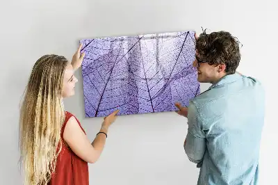 Pizarra magnética de pared diseño hojas de la naturaleza con rotulador incluido