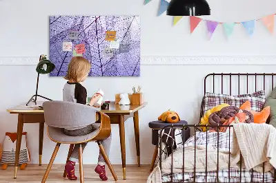Pizarra magnética de pared diseño hojas de la naturaleza con rotulador incluido