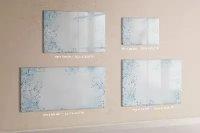 Pizarra magnética de pared con rotulador diseño boceto de plantas