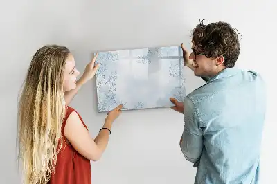 Pizarra magnética de pared con rotulador diseño boceto de plantas