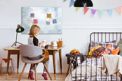Pizarra magnética de pared con rotulador diseño boceto de plantas