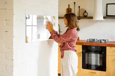 Pizarra magnética de pared planificador semanal con rotulador