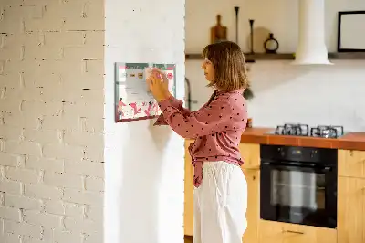 Planificador semanal infantil pizarra magnética de pared con rotulador
