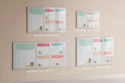 Pizarra magnética de pared con rotulador incluido