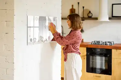 Pizarra magnética de pared con rotulador diseño de planificador semanal