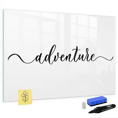Pizarra magnética de pared con rotulador modelo Texto Aventura