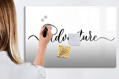 Pizarra magnética de pared con rotulador modelo Texto Aventura