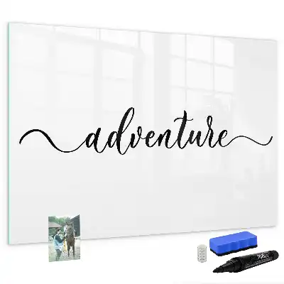 Pizarra magnética de pared con rotulador modelo Texto Aventura