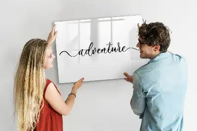 Pizarra magnética de pared con rotulador modelo Texto Aventura