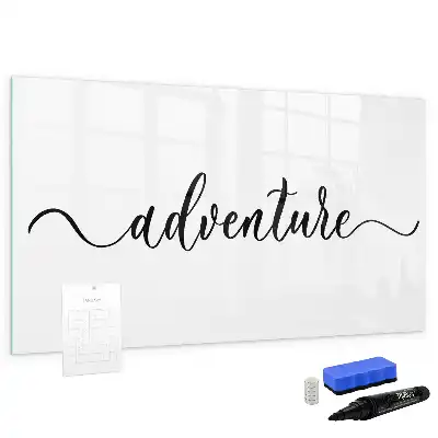 Pizarra magnética de pared con rotulador modelo Texto Aventura
