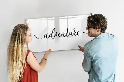 Pizarra magnética de pared con rotulador modelo Texto Aventura