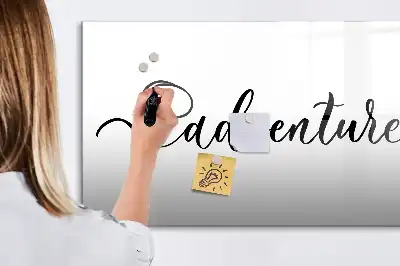 Pizarra magnética de pared con rotulador modelo Texto Aventura