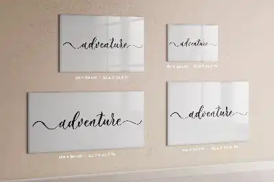 Pizarra magnética de pared con rotulador modelo Texto Aventura