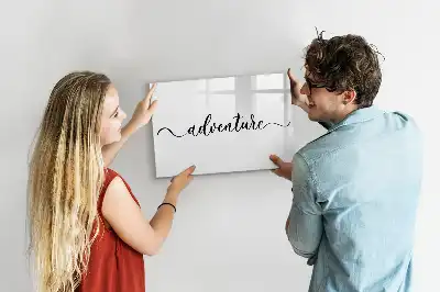 Pizarra magnética de pared con rotulador modelo Texto Aventura