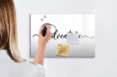 Pizarra magnética de pared con rotulador modelo Texto Aventura