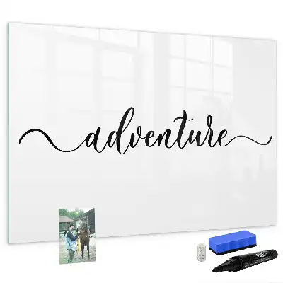 Pizarra magnética de pared con rotulador modelo Texto Aventura