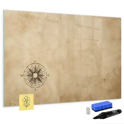 Pizarra magnética de pared con rotulador incluido