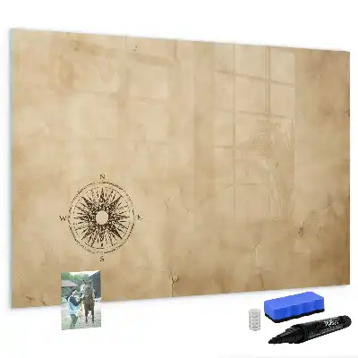 Pizarra magnética de pared con rotulador incluido