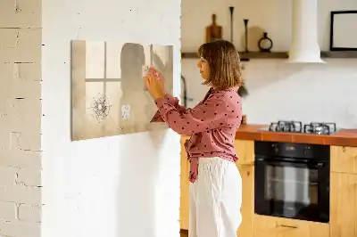 Pizarra magnética de pared con rotulador incluido