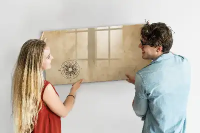 Pizarra magnética de pared con rotulador incluido