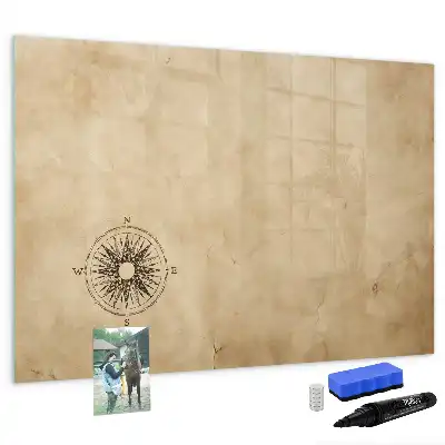 Pizarra magnética de pared con rotulador incluido