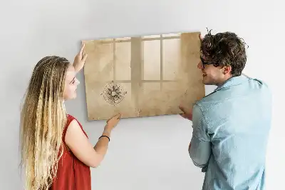 Pizarra magnética de pared con rotulador incluido