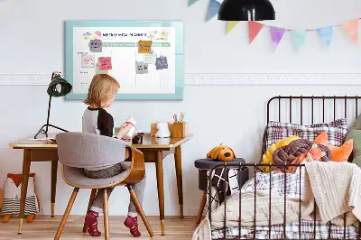 Planificador de comidas pizarra magnética de pared con rotulador