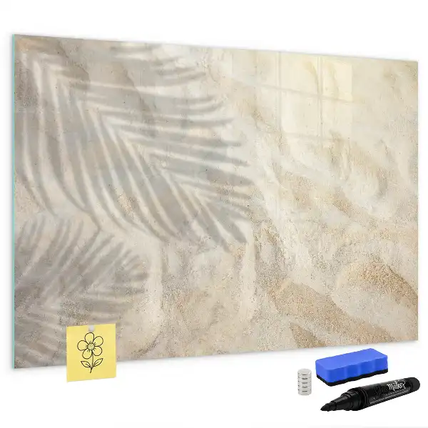 Pizarra magnética de pared con rotulador Sombra en la arena