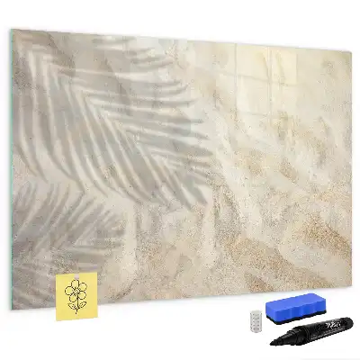 Pizarra magnética de pared con rotulador Sombra en la arena
