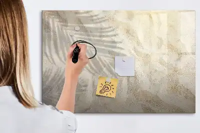 Pizarra magnética de pared con rotulador Sombra en la arena