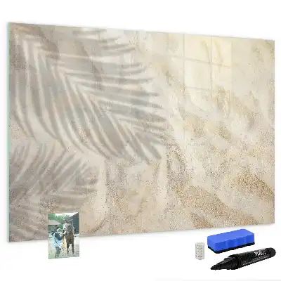 Pizarra magnética de pared con rotulador Sombra en la arena