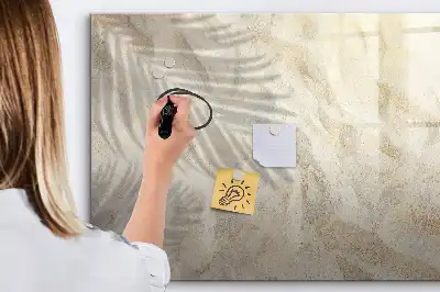 Pizarra magnética de pared con rotulador Sombra en la arena