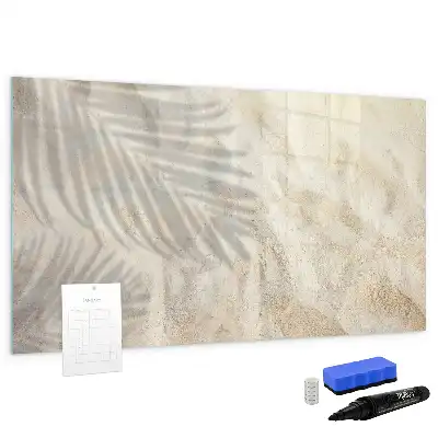 Pizarra magnética de pared con rotulador Sombra en la arena