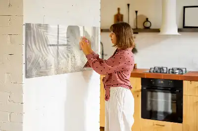 Pizarra magnética de pared con rotulador Sombra en la arena