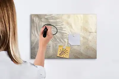 Pizarra magnética de pared con rotulador Sombra en la arena