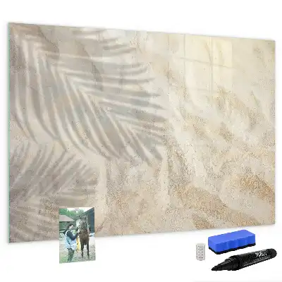 Pizarra magnética de pared con rotulador Sombra en la arena