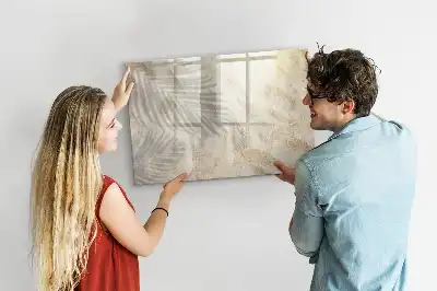 Pizarra magnética de pared con rotulador Sombra en la arena