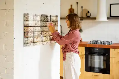 Pizarra magnética de pared con rotulador incluido