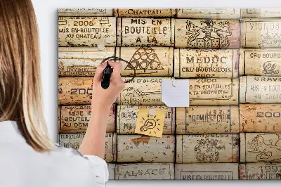 Pizarra magnética de pared con rotulador incluido