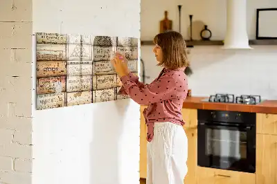Pizarra magnética de pared con rotulador incluido