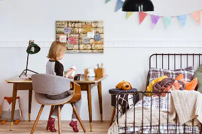 Pizarra magnética de pared con rotulador incluido