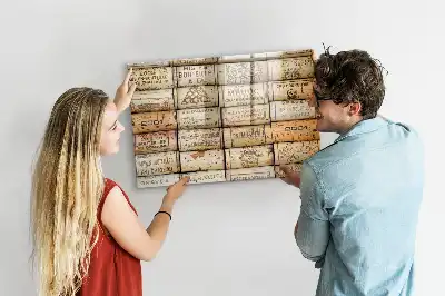 Pizarra magnética de pared con rotulador incluido