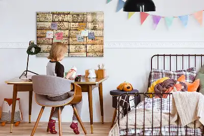 Pizarra magnética de pared con rotulador incluido