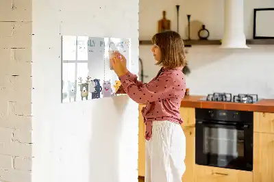 Pizarra magnética de pared con rotulador planificador semanal infantil