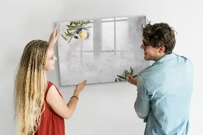 Pizarra magnética de pared con rotulador incluido