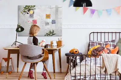 Pizarra magnética de pared con rotulador incluido