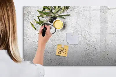 Pizarra magnética de pared con rotulador incluido