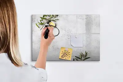 Pizarra magnética de pared con rotulador incluido